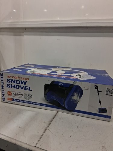 SNOWJOE IONMAX CORDLESS SNOW SHOVEL WITH BATTERY AND CHARGER- 10"W, 24V 4.0SH BATTERY- BLUE (MODEL: 24V-SS10) image 2
