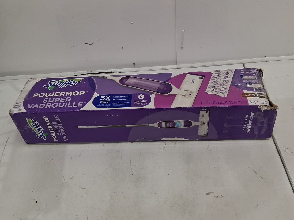 Swiffer PowerMop Super Multi-Surface Mop & mop pads - purple/white image 2