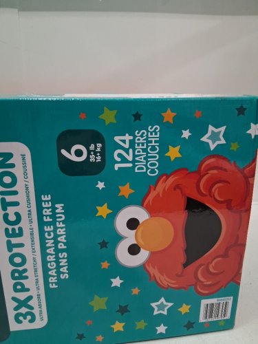 124PK pampers baby dry ultra fragrance free 3x protection diapers - size 6 (35lb+) image 3