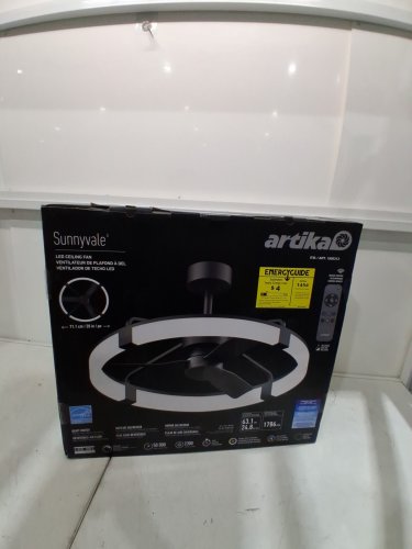 Artika Sunnyvale Ceiling fan - 28" - black - (model: 1806313 / 28fan-suvr-c1bl)) image 2