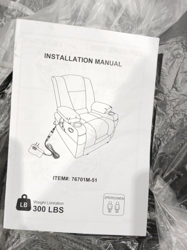 Aricella Chenille Chair Recliner with Massage, Heating, Cup Holders, and side pocket - Grey (Model: 76701M-51) image 14