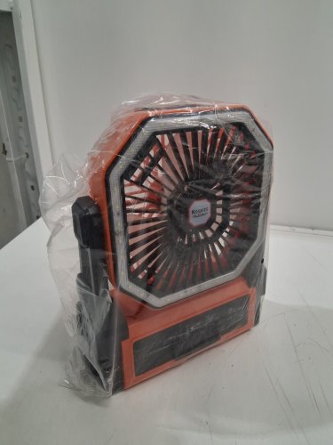 Rechargeable camping fan with led lantern - 30000mah - orange (model: A16) image 5