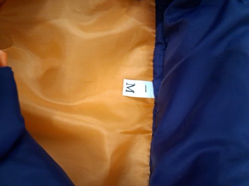 Men‘s Packable Casual Down Winter jacket - medium -navy/orange (model: 3ZANYWKF5EQD) image 3