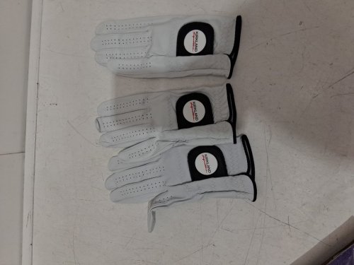 3PK Kirkland Signature Premium Cabretta Leather Golf Gloves - right Hand - MEDIUM/LARGE - White (Model: 1819560) image 3