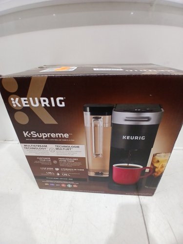 Keurig K-Supreme Single Serve Coffee Maker with MultiStream Technology - 1.9L cap / 4 CUP SIZES - black (MODEL: K910) image 2