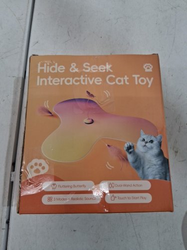 RECHARGEABLE AUTOMATIC INTERACTIVE CAT  TEASER CAT TOY - TROPICAL image 4