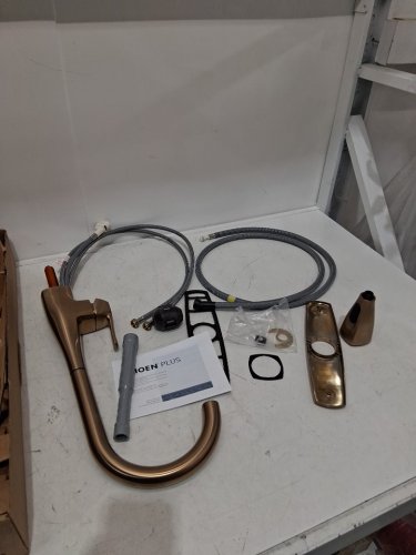 Moen Kiran One-handle High Arc Pulldown Kitchen Faucet - 17" - 1.5gpm - bronzed gold (model: 87599bzg) image 4