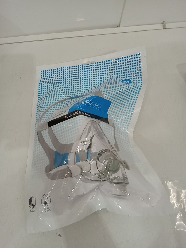 RESMED AIRFIT Adjustable FULL FACE MASK Complete System - OSFM - Grey / White (MODEL: F20) image 2