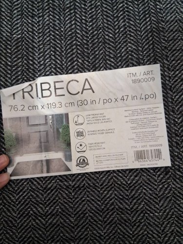 Tribeca Indoor/Outdoor Mat - 30" x 47" - grey/black (model: 1890009) image 4