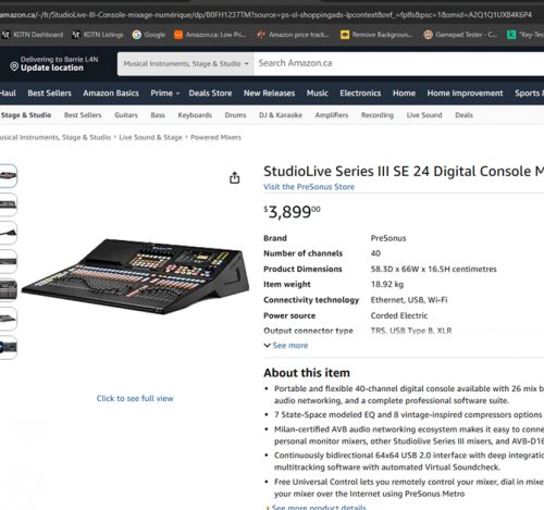 PreSonus StudioLive Series III SE 24 Digital Console Mixer - 40-Channel - (Model: 2779200309) image 2