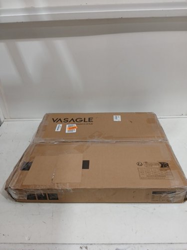vasagle square side table with lower shelf - 21" height - White- (model: LET236W01) image 2