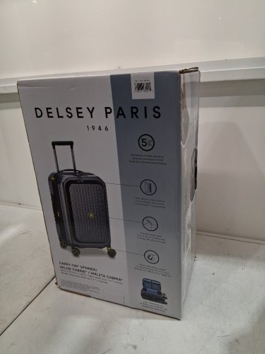 Delsey Paris HARD SIDE ROLLING Front-lid Opening Carry-on LUGGAGE/suitcase with TSA Lock - 22" - black (MODEL: 1819426) image 2