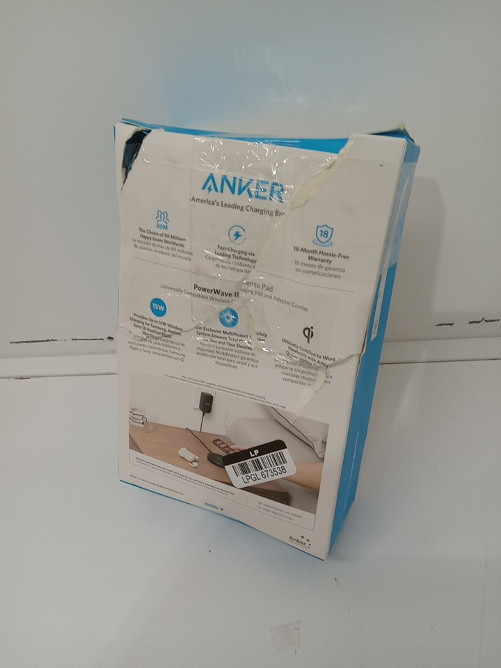 Anker Powerwave II sense pad fast wireless charger - 15W - black (model: B2519) image 3