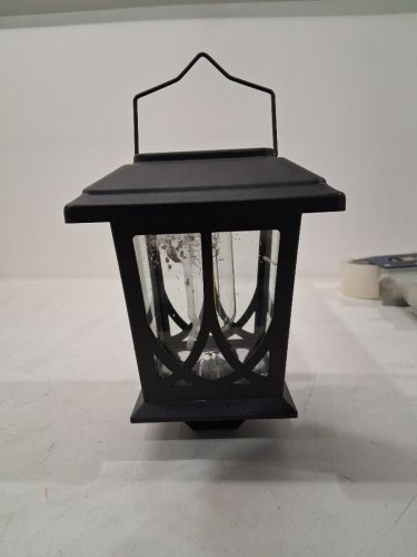 2pk Outdoor Waterproof Solar Lanterns with Wall Mount - black image 4