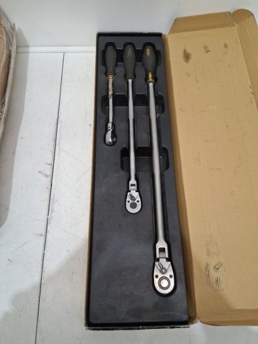 3PC TITAN EXTRA LONG FLEX HEAD RATCHET SET (MODEL: 11303) image 3