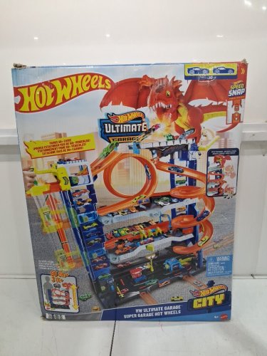Hot Wheels Let's Race City Ultimate Garage Playset With 2 Toy Cars & Storage For 50+ Cars - MULTICOLOUR (MODEL: HKX48-9566) image 2