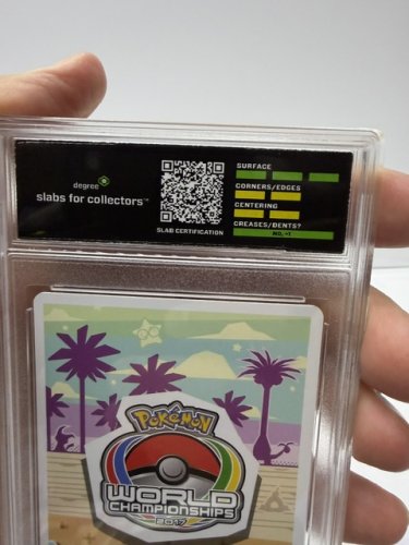 DEGREE GRADED 9 NM-MINT 2017 POKEMON WORLD CHAMPIONSHIPS GOLISODOR TAPU LELE GX CARD #60/145 image 3