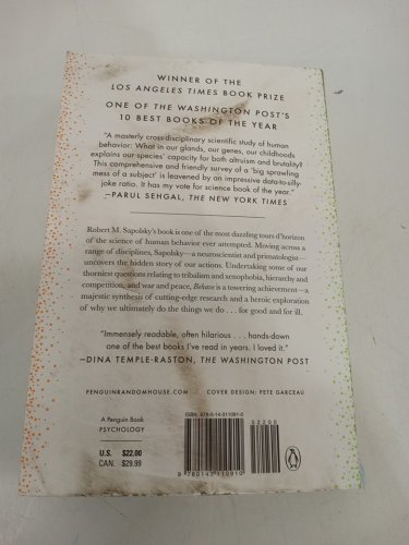 (Paperback) Behave: The Biology of Humans at our Best and Worst by Robert M. Sapolsky image 3