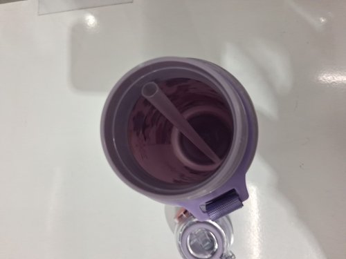 k-pop demon hunter chibi flip-straw water bottle - 27oz - purple image 3