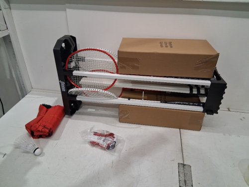 PENN EASY SET-UP BADMINTON SET WITH 4 RACKETS AND 2 SHUTTLECOCKS - 5FT 1" X 15FT - (MODEL: 1819476) image 2