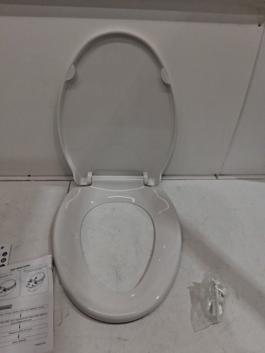 Garvee Elongated Toilet Seat with Slow Soft Close - 19" - white (model: pho_161cy13u) image 3