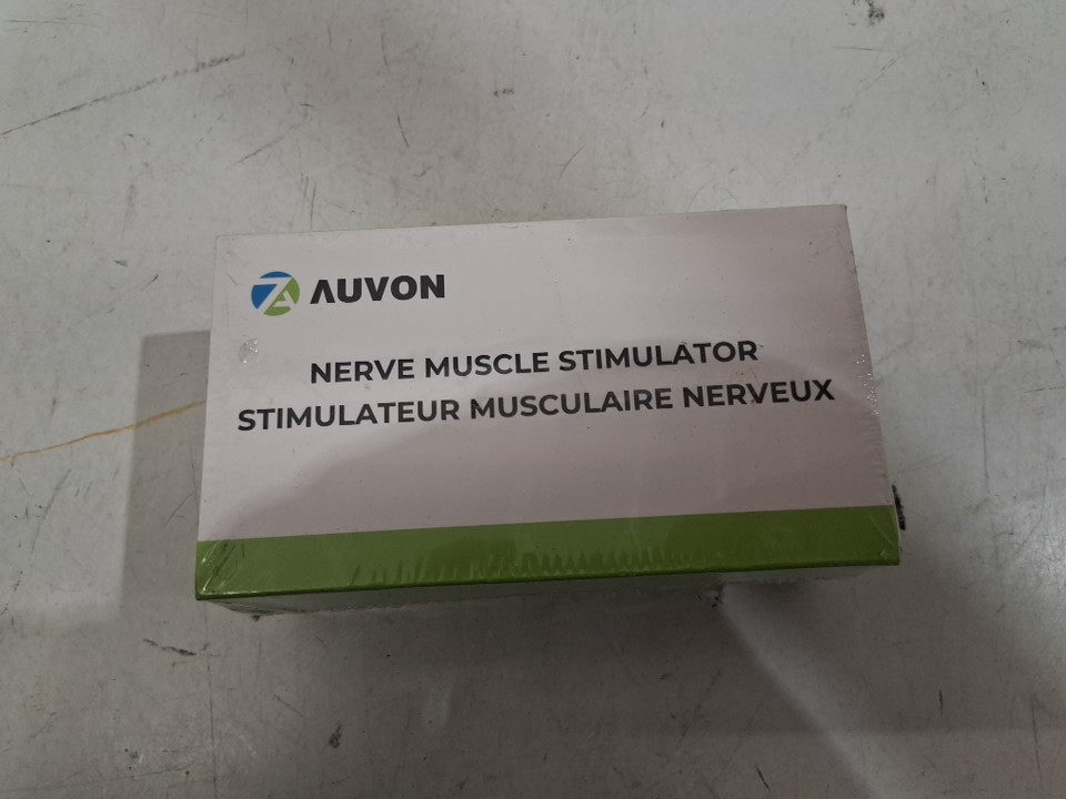 auvon 3-in-1 nerve muscle stimulator tens machine ems device - 2" & 2"x4" pads - silver (model: ‎PRO18AB) image 3