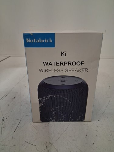 NOTABRICK BLUETOOTH SPEAKER WITH STEREO BASS - 15 HOUR LISTENING TIME - 15W 4.5" X 3.5" - BLUE (MODEL: KI) image 2