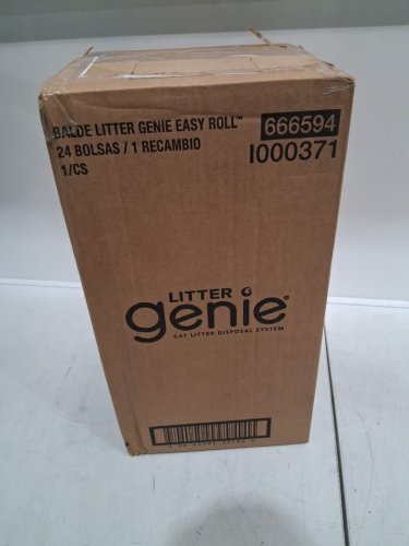 Litter Genie Easy Roll Pail with Easy Roll Refill - 24 Bags with Odour-locking & holds up to 8 days of cat litter - grey (Model: 666594/I000371) image 2
