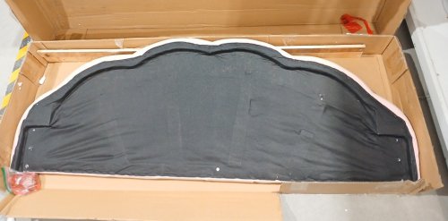 giantex velvet upholstered led platform bed frame - Queen - pink (model: hu10863pi-Q) image 9