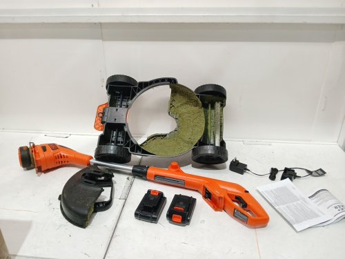 BLACK+DECKER 3-IN-1CORDLESS  STRING TRIMMER, EDGER, and LAWN MOWER with 2 batteries, and charger - 6.5 AMP - ORANGE/BLACK (MODEL : MTC220/lst220) image 3