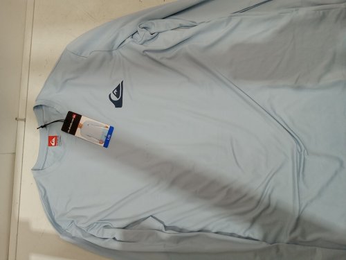 Men's Quiksilver long sleeve rashguard - Large - blue (Style: 1731086) image 2