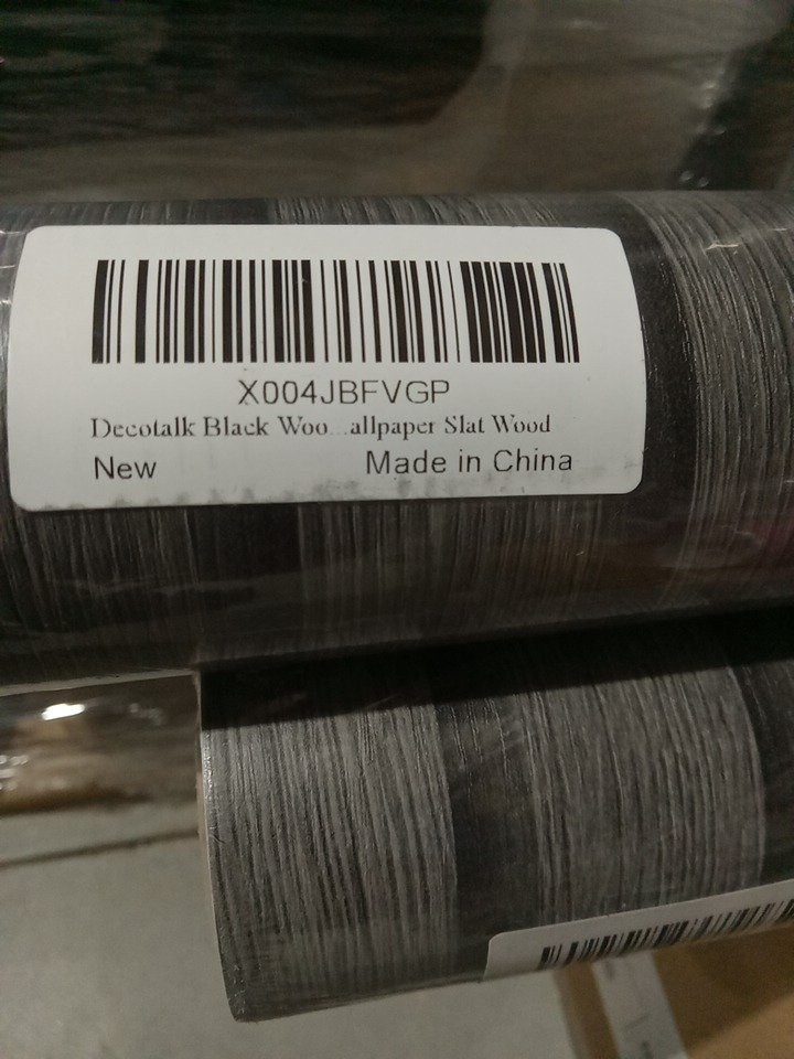 Decotalk multi-purpose adhesive contact paper - 24" x 5M - Black Slat Wood (Model: FVGP) image 5