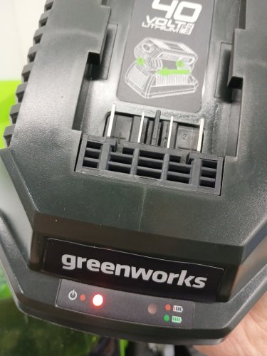 GREENWORKS Electric CORDLESS LAWN MOWER WITH CHARGER - 40V - 14" - GREEN (MODEL: LMF334) image 7