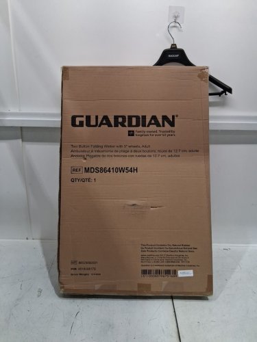 MEDLINE GUARDIAN ADJUSTABLE ALUMINUM 2-BUTTON FOLDING WALKER - 500lbs capacity - GREY (MODEL: MDS86410xWw) image 2