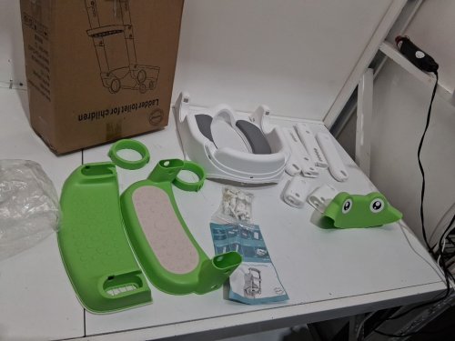 2-in-1 TODDLER COOSEYA NON-SLIP POTTY TRAINING SEAT - 110LB CAPACITY - 1-3 YEARS - GREEN FROG (MODEL: XTL-882) image 4
