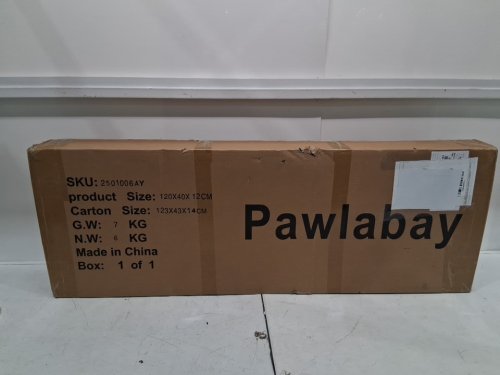 Pawlabay folding 6 Panel Short Room Bamboo Divider Screen - 3.95FT - Beige - (Model: 2501006AY) image 2