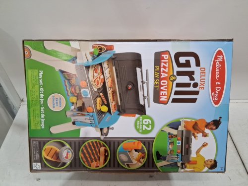 62PC Melissa & Doug Wooden Deluxe Barbecue Grill, Smoker and Pizza Oven - 1.5+ years - multi-colour (model: 30608) image 3