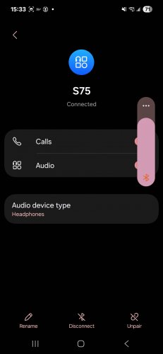 OYIB TRUE WIRELESS BLUETOOTH EARBUDS WITH CHARGING CASE - PINK/ROSE GOLD (MODEL: S75) image 6