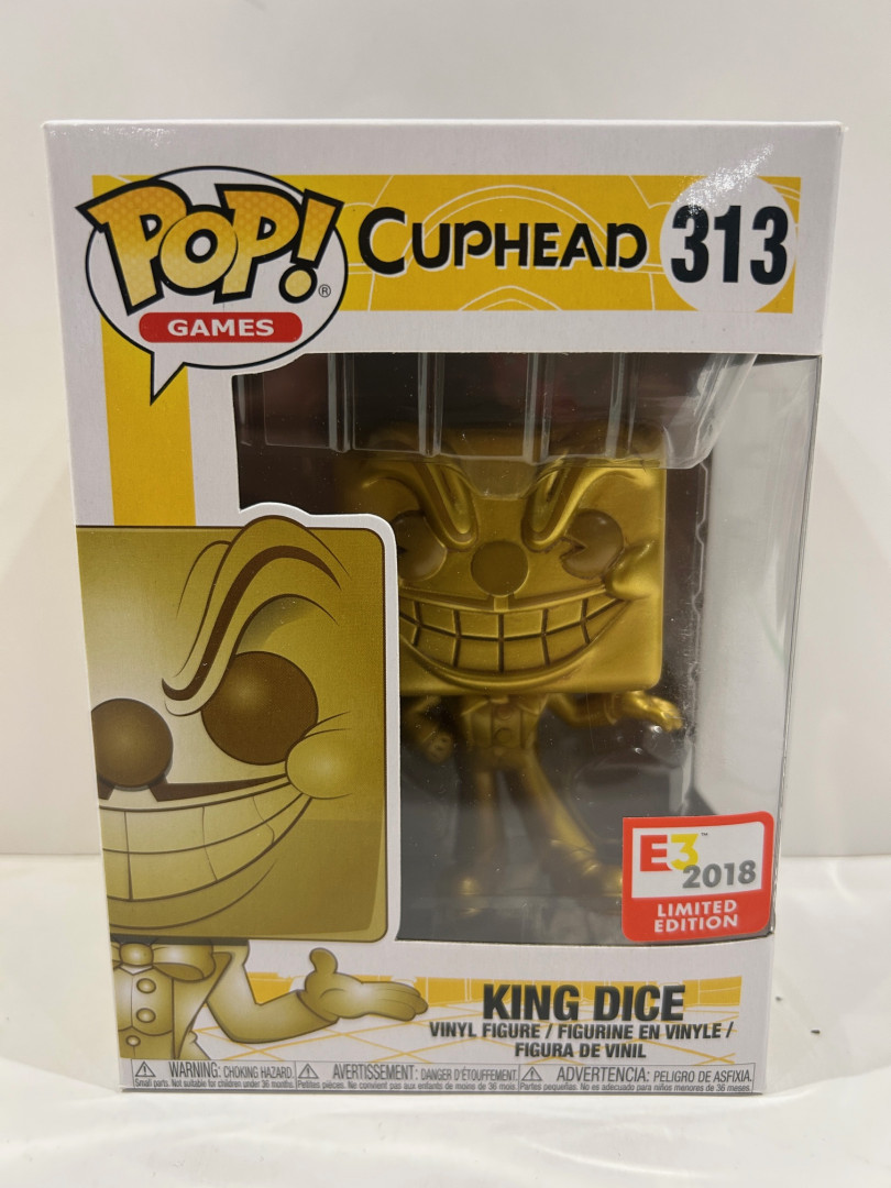 Funko pop! **2018 E3 limited edition** Games: cuphead - king dice vinyl figure (#313) image 2