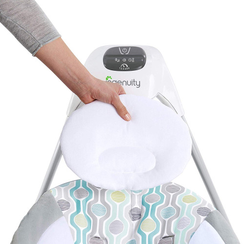 Ingenuity Simple Comfort Cradling Swing Everston-36.22" (h) x 29.53" (W) x 34.25" (D)-blue/grey/white-(model: 11149) image 3