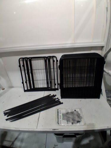 16 Panel FXW Rollick Unleashed Indoor/Outdoor Dog Playpen - 24" - Black (Model: 121-2416-BK-23V31) image 4