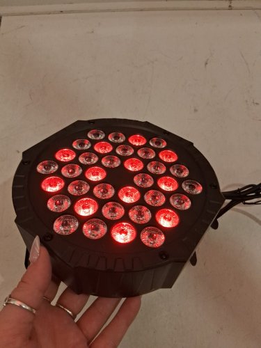 Javik Slim LED Stage Lights with 36 LED Lights, 7 Modes, and Remote Control - 7" - Black (Model: LSPA36RC) image 2