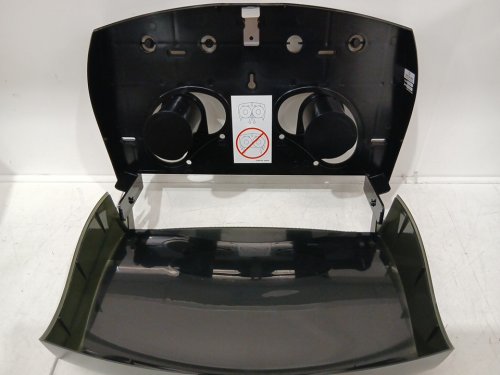 Kimberly-Clark Professional™ Jumbo TWIN Roll Toilet Paper Dispenser - 20.5" X 13" X 6" - black (model: 09551) image 4