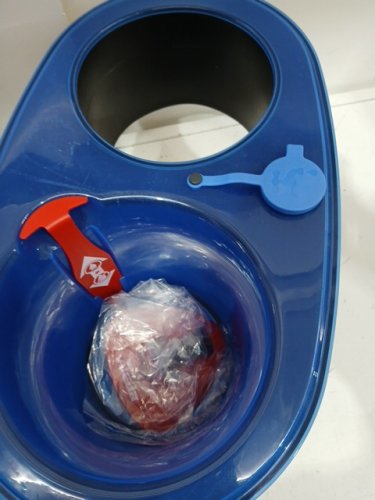 vileda easywring rinseclean spin mop & bucket system with reusable microfibre mophead & extendable handle - blue (model:170144) image 5