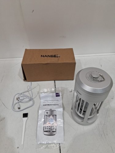 NANBEI 2-IN-1 BUG ZAPPER AND LIGHT - 6000MAH - SILVER (MODEL: L1) image 2