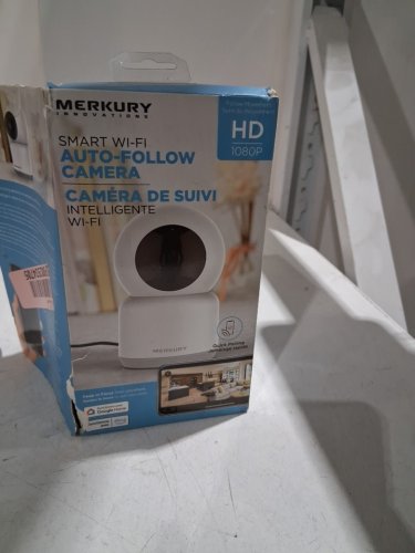 MERCURY SMART WI-FI AUTO-FOLLOW CAMERA - HD 1080P; 5 V - WHITE (MODEL: MIC-CW035-199W(CW035LD)) image 2