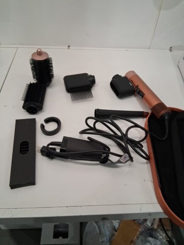 6PC DYSON i.d curly + coily airwrap multi styler and hair dryer with bluetooth - amber silk ( model: hs08) image 6