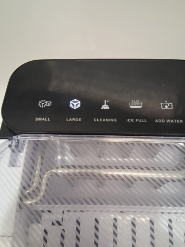 EUHOMY SELF-CLEANING BULLET COUNTERTOP ICE MAKER WITH ICE SCOOP - MAKES 27LB PER DAY - BLACK (MODEL: im021-bbl-caeh / IMB1008CA-UL) image 5