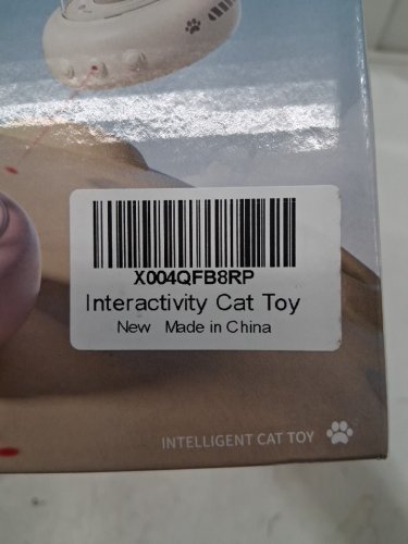 2-IN-1 RECHARGEABLE AUTOMATIC INTERACTIVE UFO CAT TOY - WHITE image 3