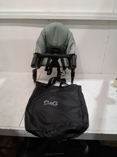 guzzie + guss Perch Hook on Chair-five point harness-37lbs max-Forest green image 3